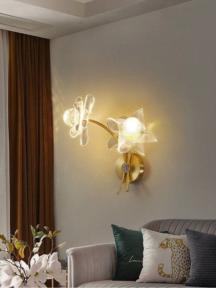 Luxury Flower Bedside Lamp