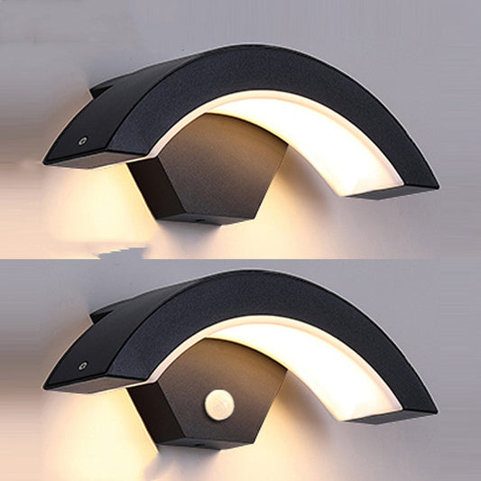 Curved Moon Wall Light