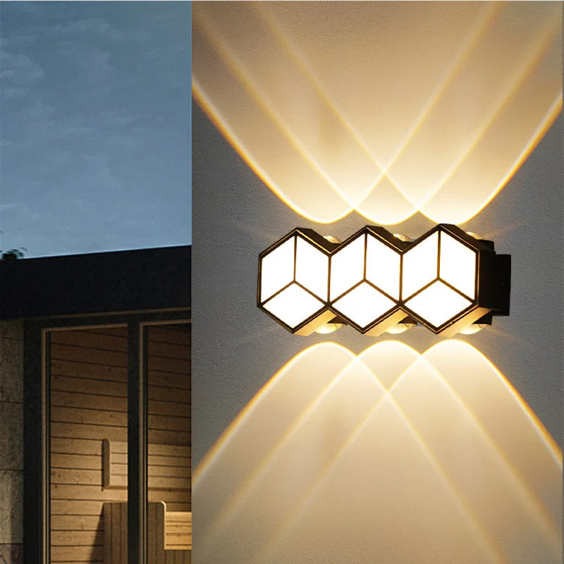 Modern Geometric LED Wall
