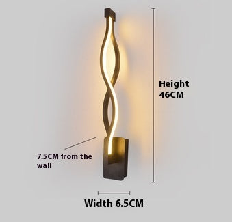 led wall lamp nordic minimalist bedroom bedside lamp
