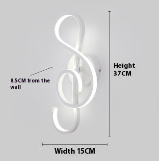 led wall lamp nordic minimalist bedroom bedside lamp