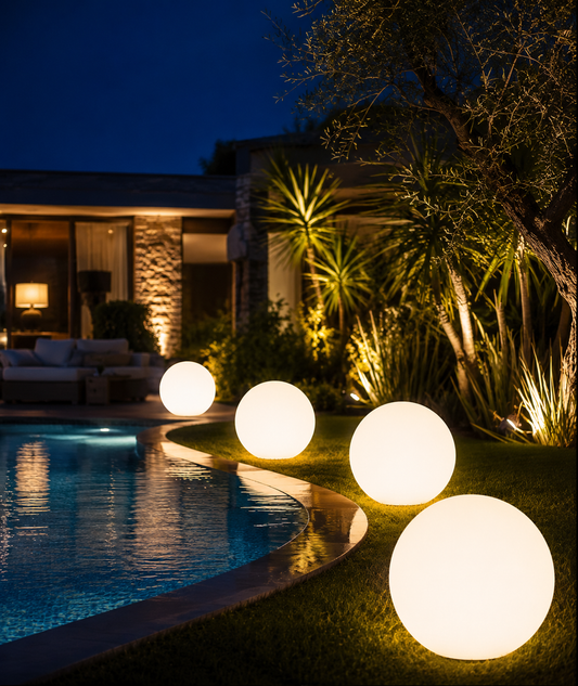 sphere garden lamp