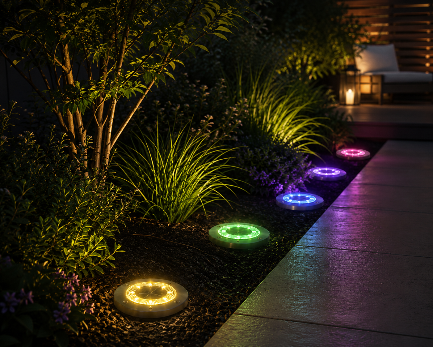 Outdoor Solar Lawn Garden Underground Light