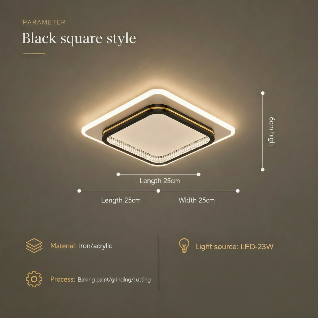 Geometric Glow Ceiling Lamp