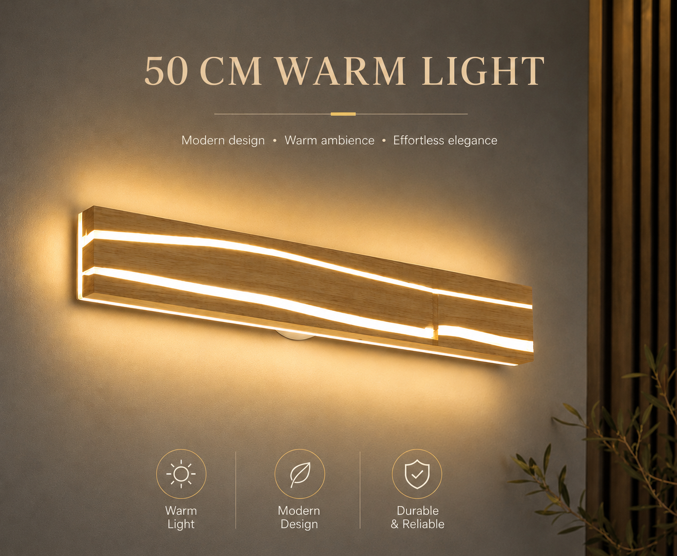 Wooden Modern Minimalist Light