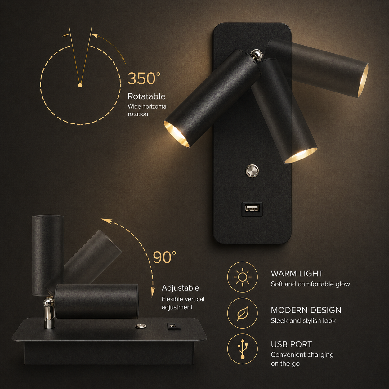 Nordic  Bedside Light Key