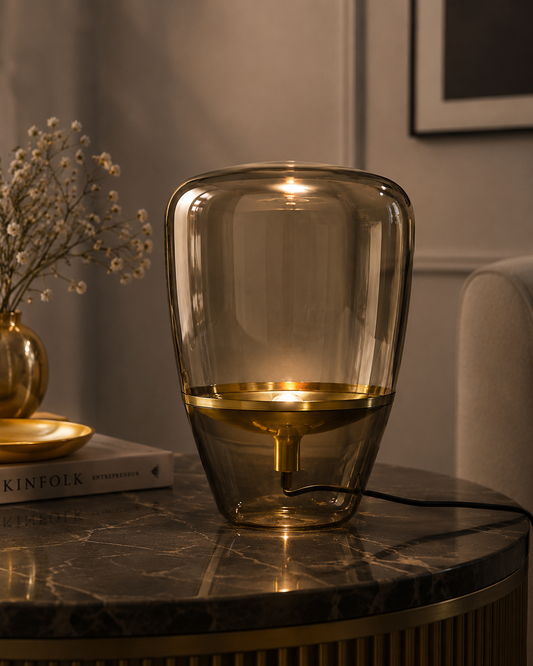 Scandinavian Minimalist Glass Lamp