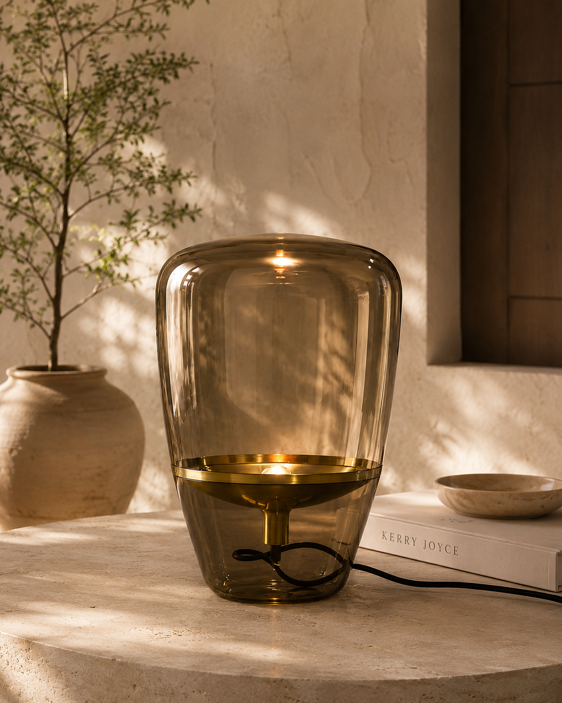 Glass Table Lamp
