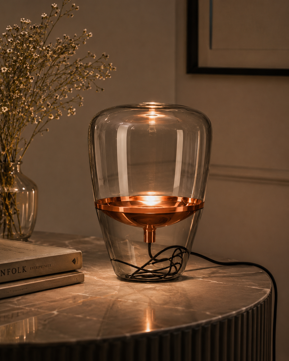 Glass Table Lamp