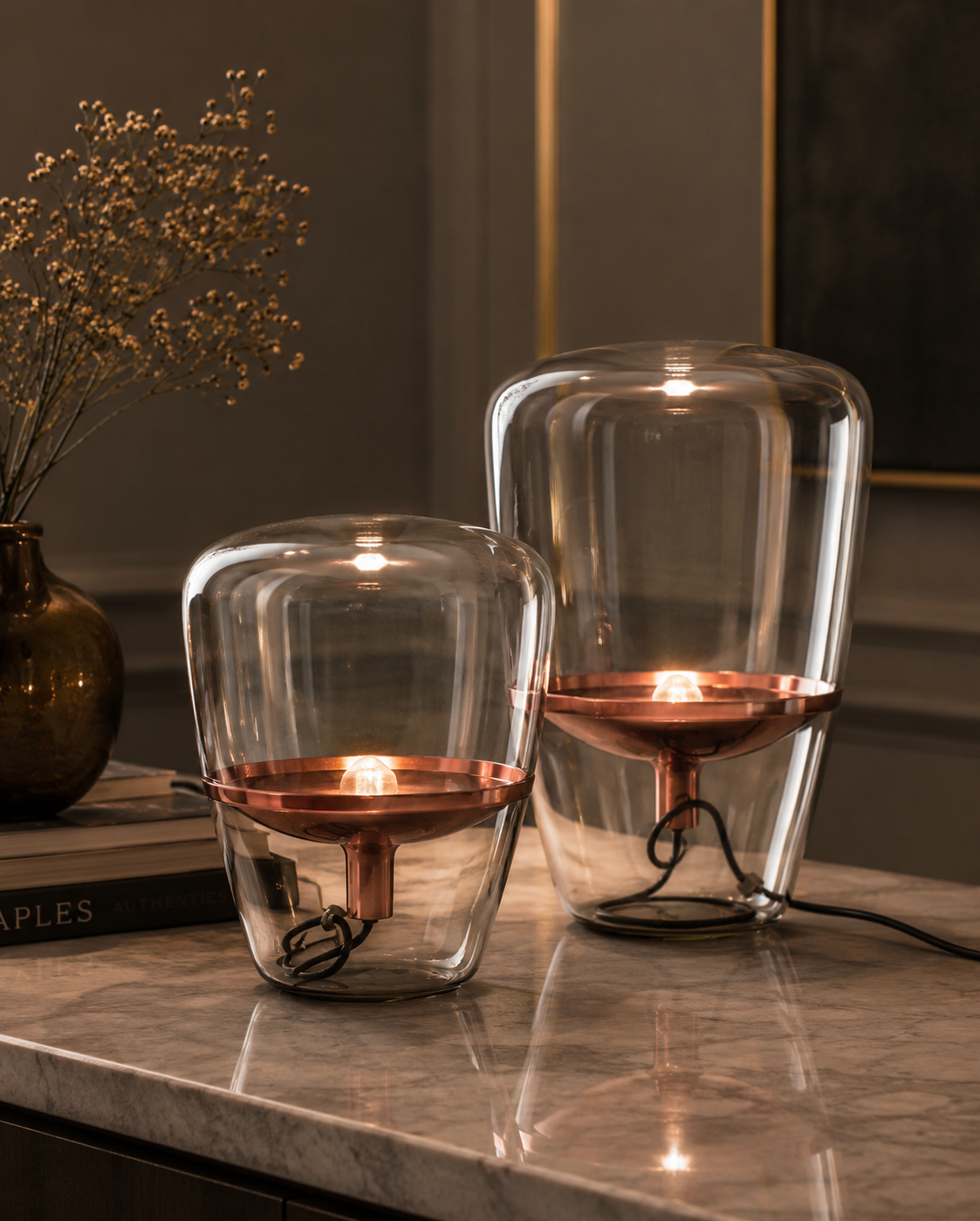 Glass Table Lamp