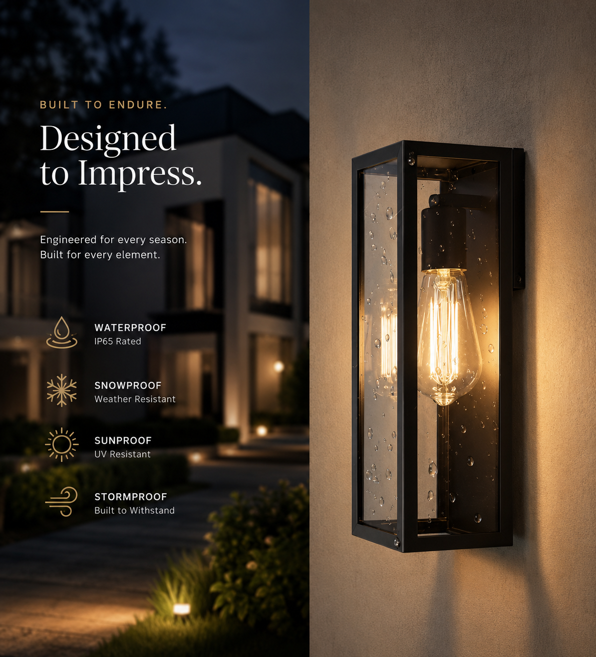 Outdoor Pathway Wall Light