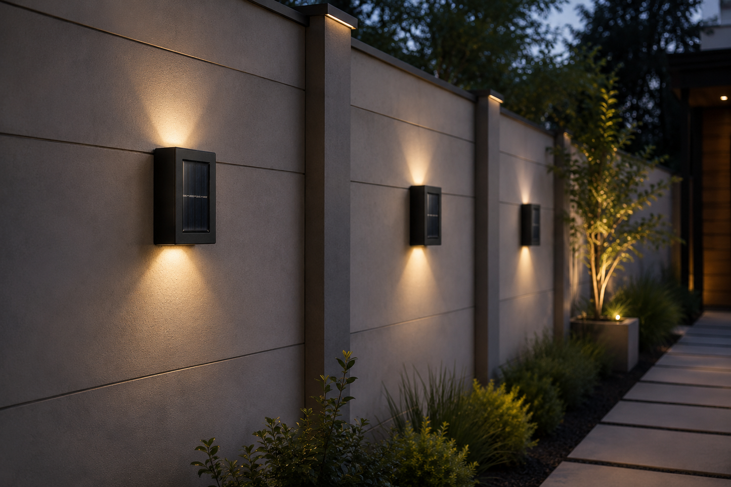 Solar  Outdoor Garden Wall Light