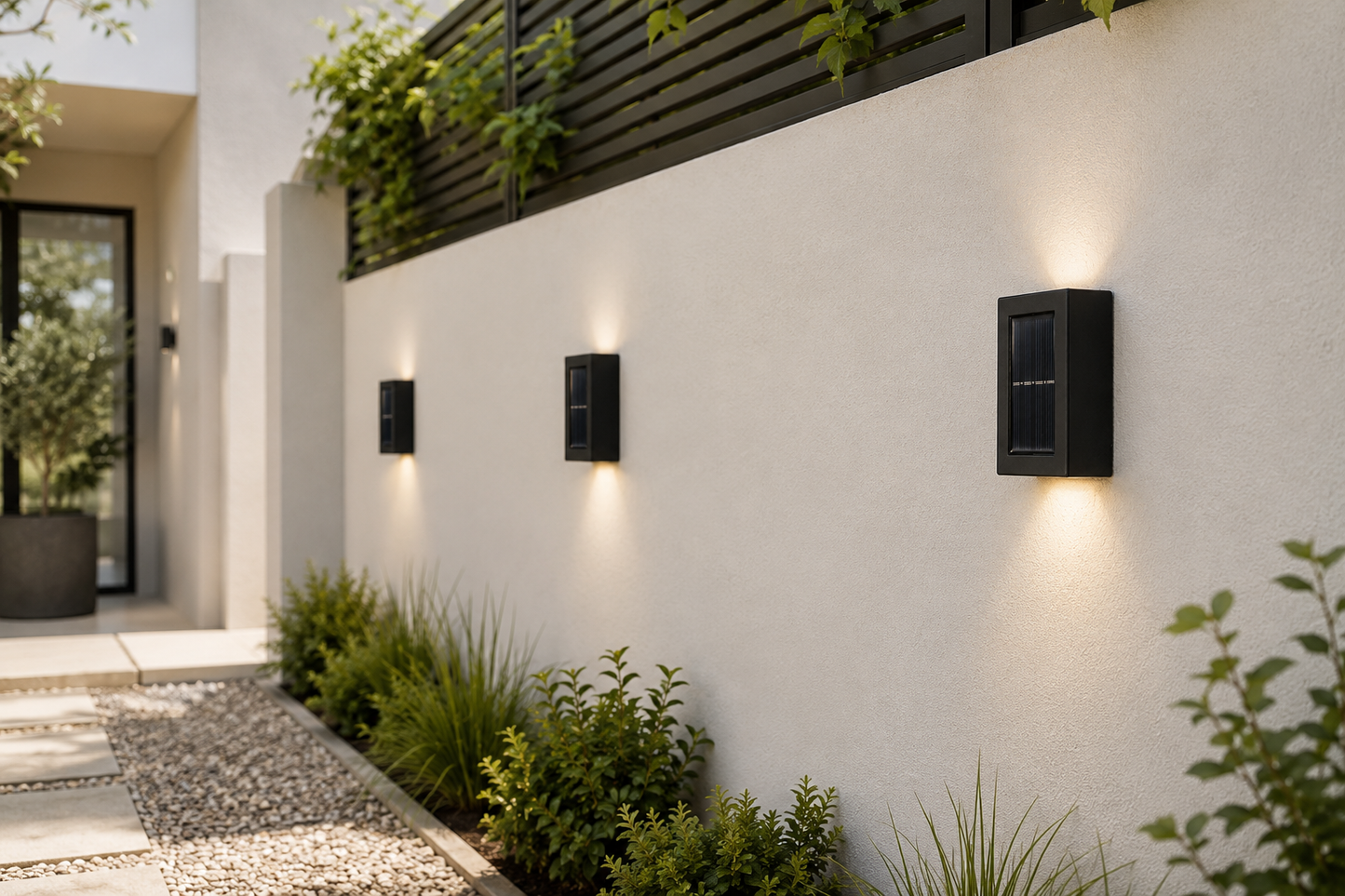Solar  Outdoor Garden Wall Light