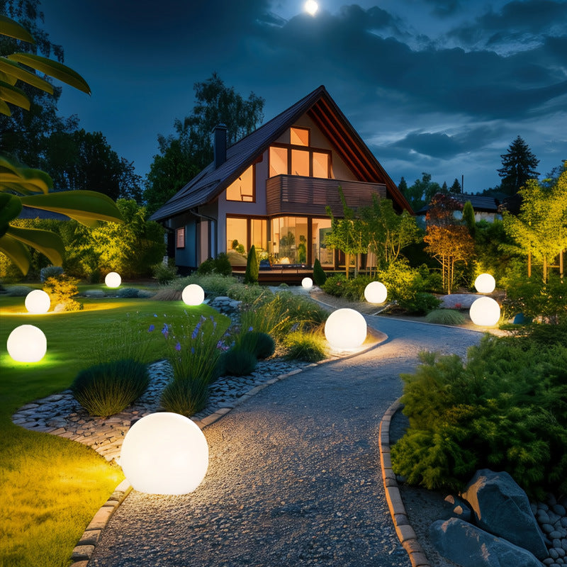 Modern Outdoor Globe Ball Light