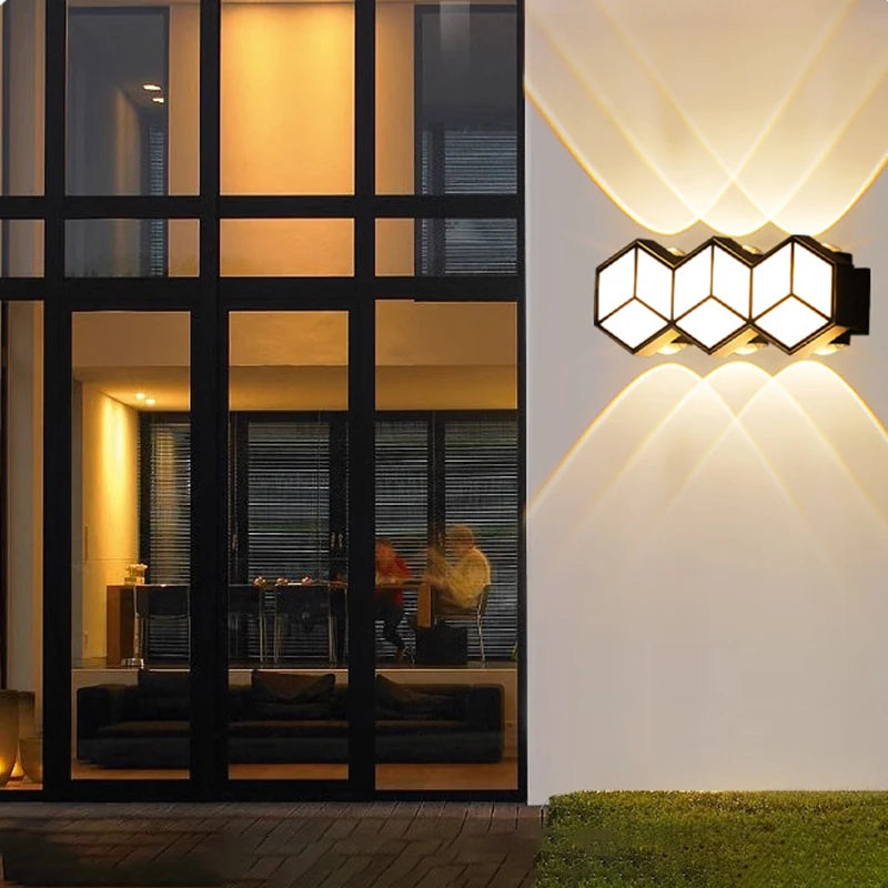 Modern Geometric LED Wall