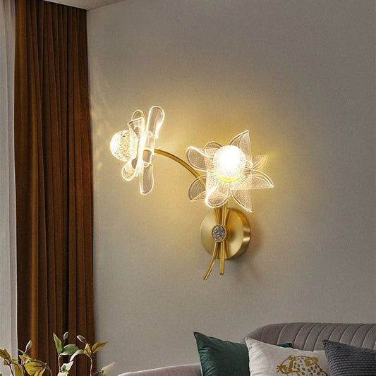 Luxury Flower Bedside Lamp